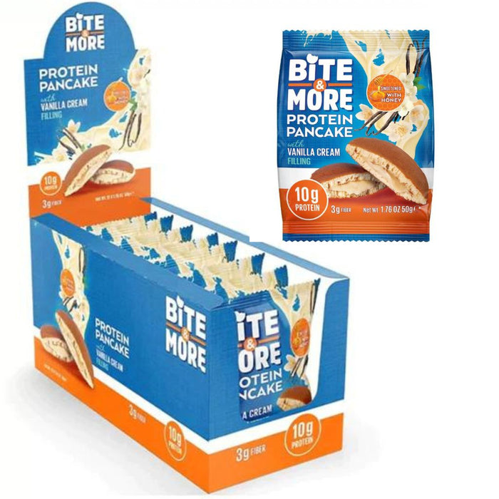 Bite & More Protein Pancakes Box Vanilla - SupplementSource.ca