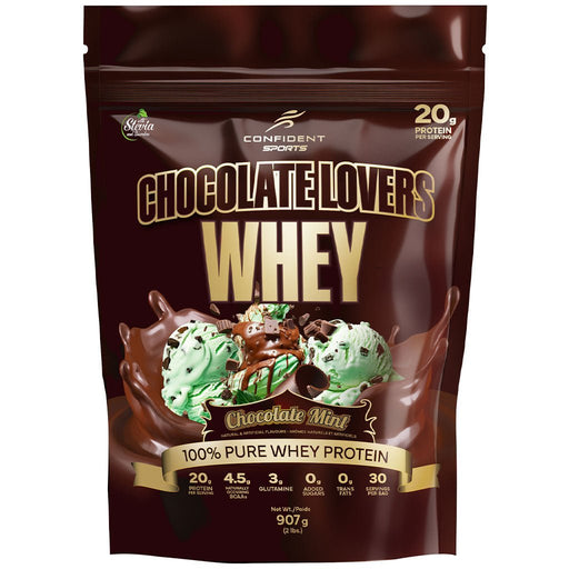 Confident Sports Chocolate Lovers Whey, 2lbs Chcolate Mint - SupplementSource.ca