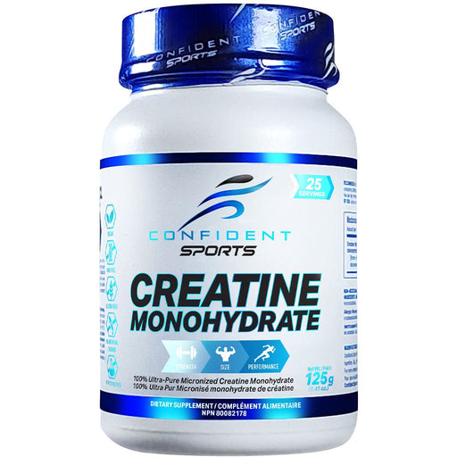 Confident Sports Creatine Monohydrate, 125g - SupplementSource.ca