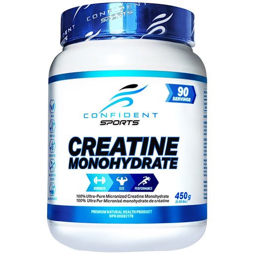 Confident Sports Creatine Monohydrate, 450g - SupplementSource.ca