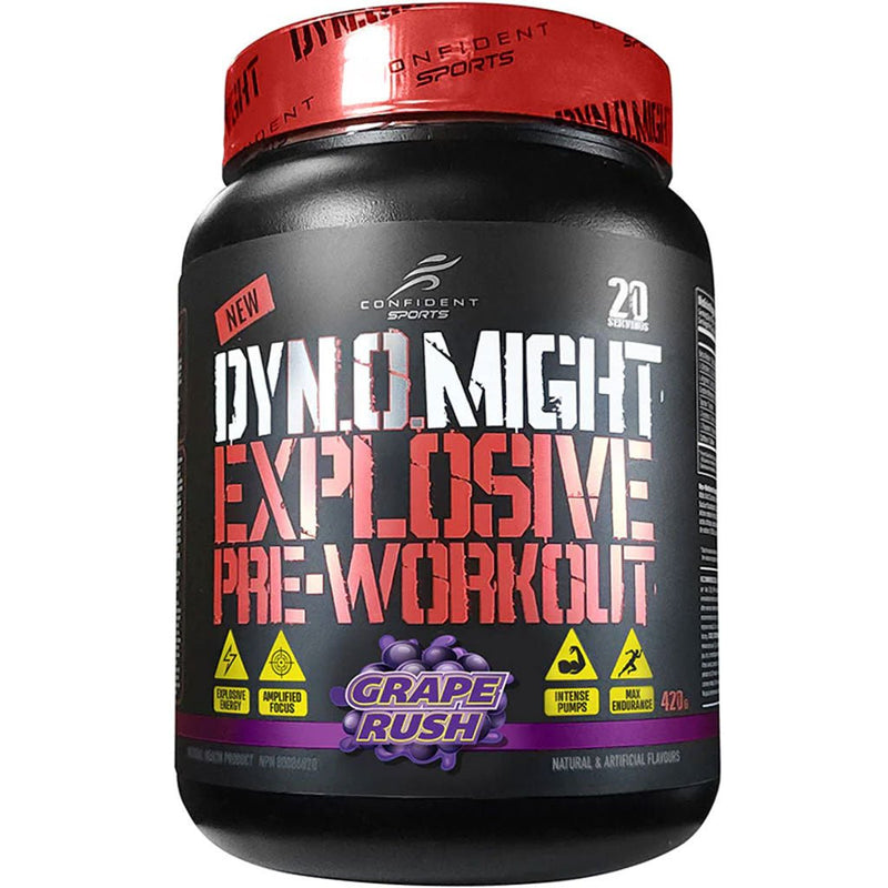 Confident Sports Dynomight, 20 Servings Grape Rush - SupplementSource.ca
