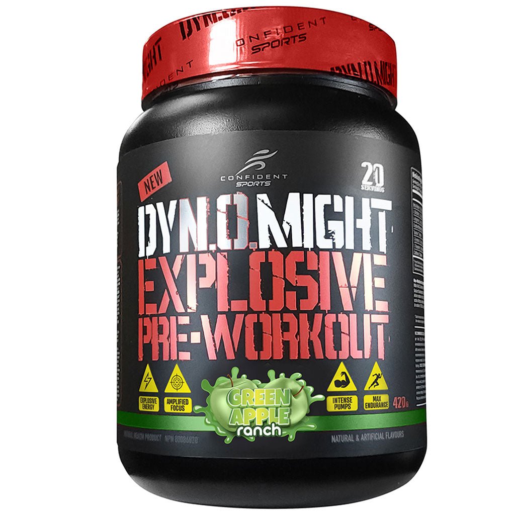 Confident Sports Dynomight, 20 Servings Green Apple Ranch - SupplementSource.ca