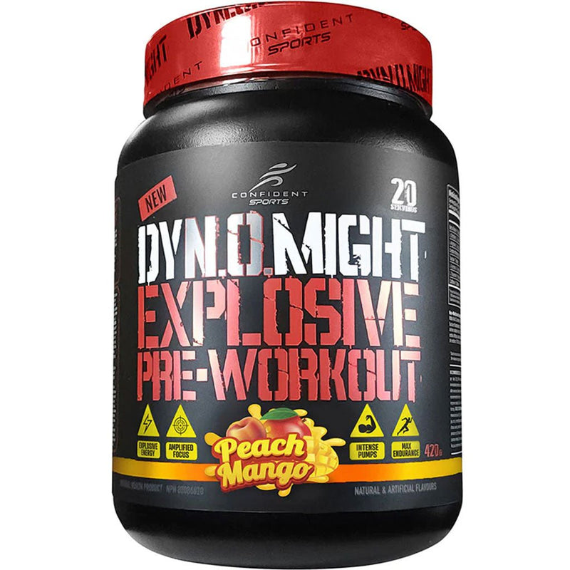 Confident Sports Dynomight, 20 Servings Peach Mango - SupplementSource.ca