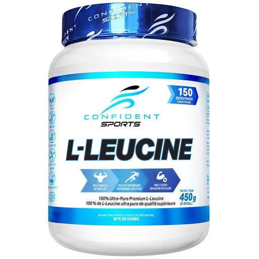 Confident Sports L-Leucine, 450g - SupplementSource.ca
