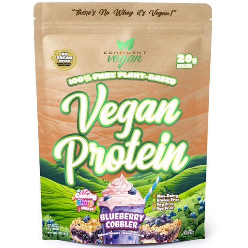 Confident Vegan Vegan Protein 2lb Blueberry Cobbler - SupplementSource.ca