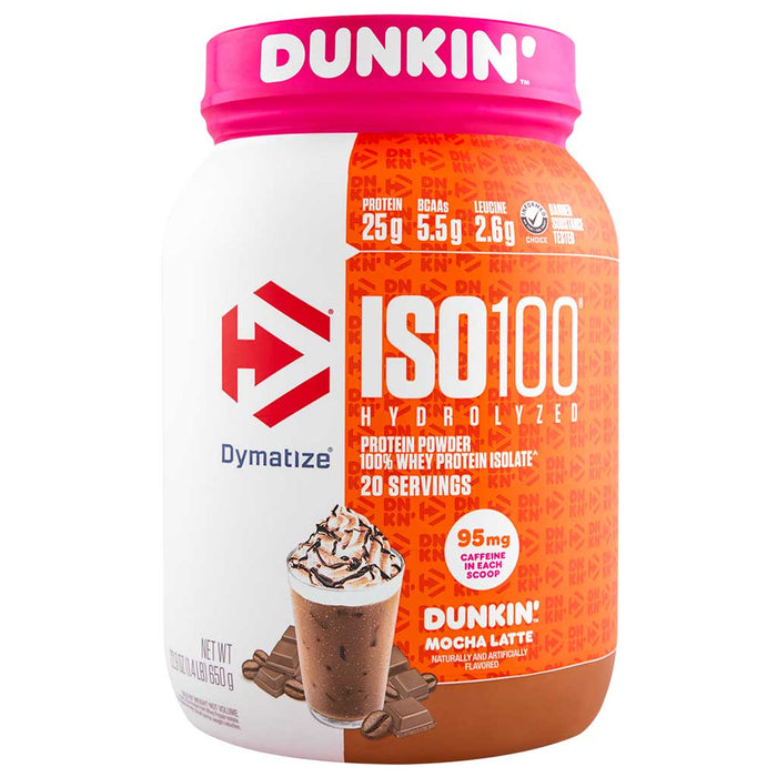 Dymatize ISO100 20 Servings Dunkin' Mocha Latte - SupplementSource.ca
