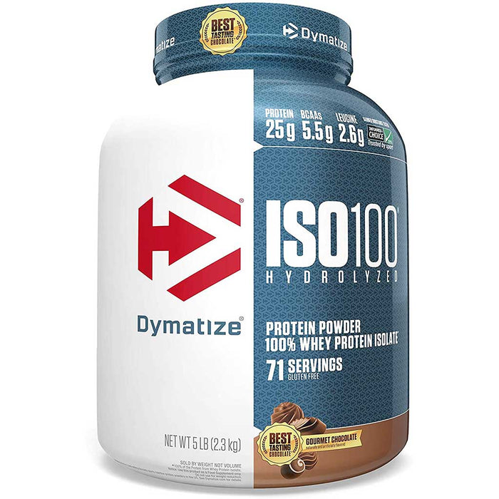 Dymatize ISO-100 Protein, 5lb Gourmet Chocolate - SupplementSource.ca