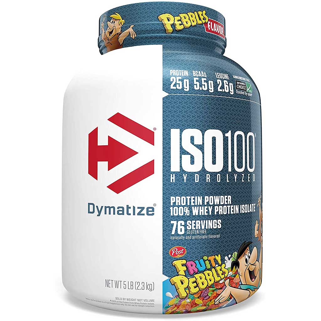 Dymatize ISO-100 Protein, 5lb Fruity Pebbles - SupplementSource.ca