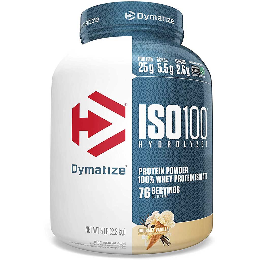Dymatize ISO-100 Protein, 5lb Gourmet Vanilla - SupplementSource.ca