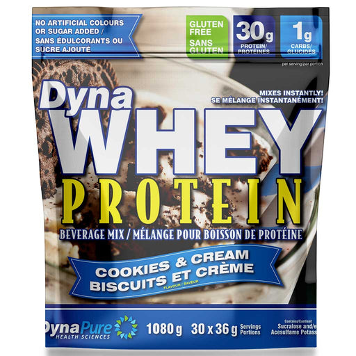 DynaPure DynaWhey, 1080g Cookies & Cream - SupplementSource.ca