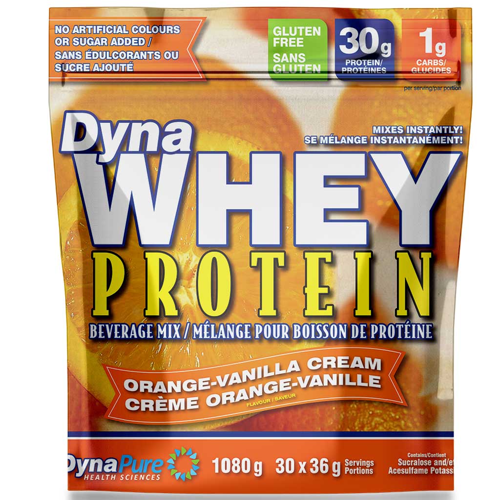 DynaPure DynaWhey, 1080g Orange-Vanilla Cream - SupplementSource.ca
