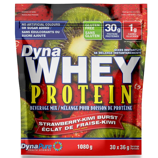 DynaPure DynaWhey, 1080g Strawberry-Kiwi Burst - SupplementSource.ca