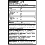 EFX Sports Karbolyn nutritional panel - SupplementSource.ca