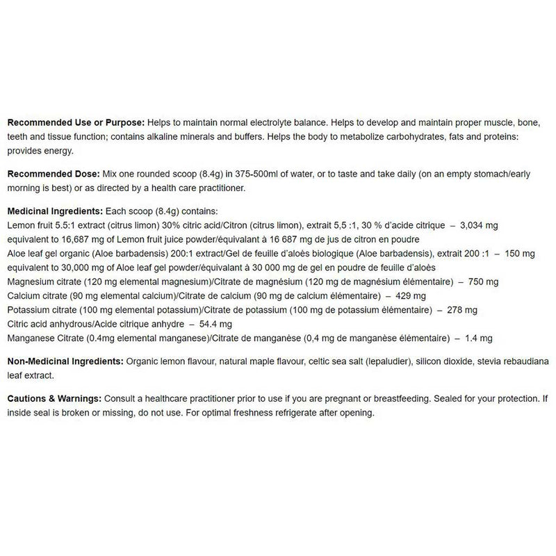 Prairie Naturals ELECTROLYTE FUEL, 252g - SupplementSource.ca