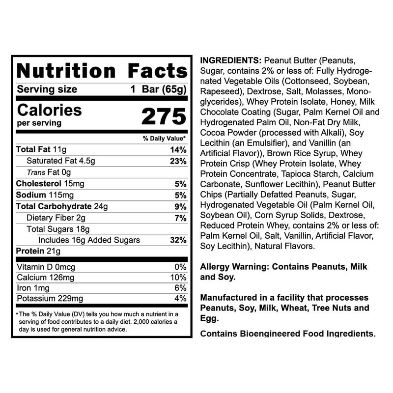 Final Boss Performance Anabar Milk Chocolate PB & Jelly Nutrition Panel - SupplementSource.ca