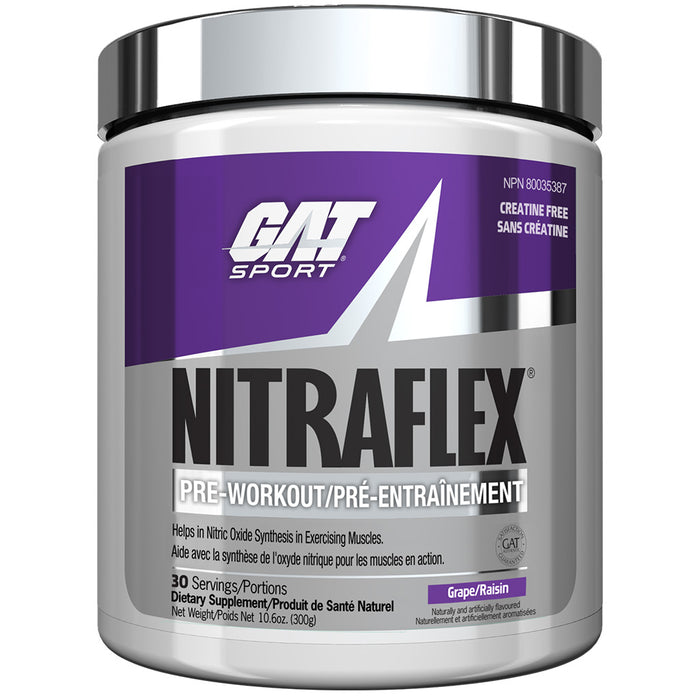 GAT Nitraflex 30 Servings Grape - SupplementSource.ca