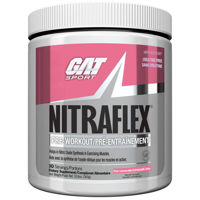 GAT Nitraflex 30 Servings Pink Lemonade - SupplementSource.ca