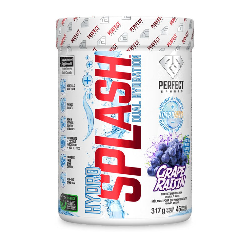 Perfect Sports Hydro Splash, 45 Servings Grape - SupplementSource.ca