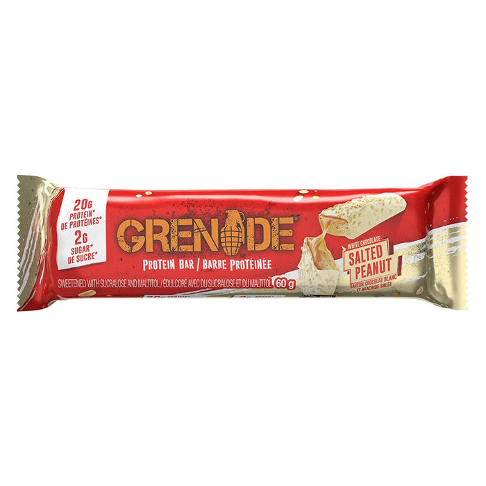 Grenade Bars 1 Bar White Chocolate Salted Peanut - SupplementSource.ca