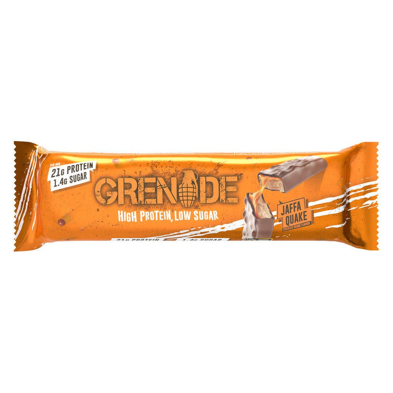 Grenade Bars 1 Bar Jaffa Quake - SupplementSource.ca