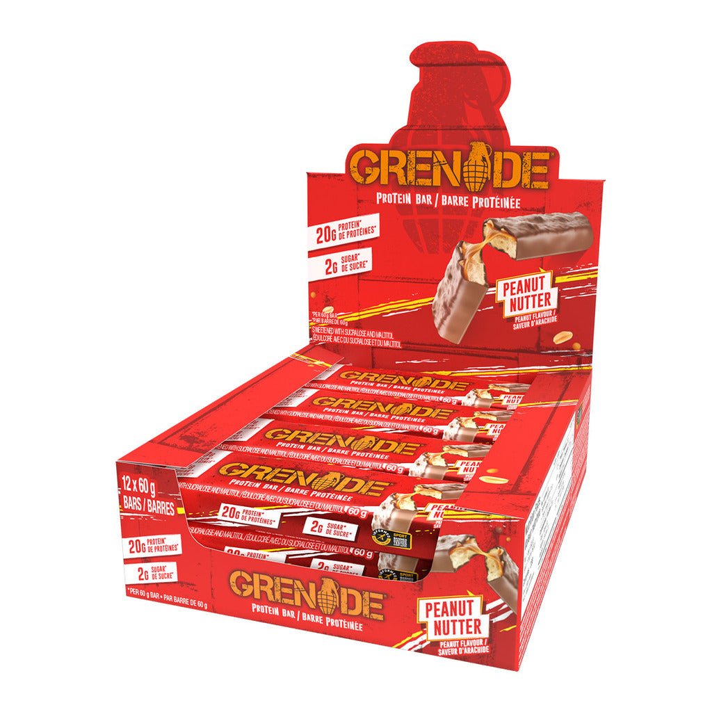 Grenade Bars 1 Box of 12 Bars Peanut Nutter - SupplementSource.ca