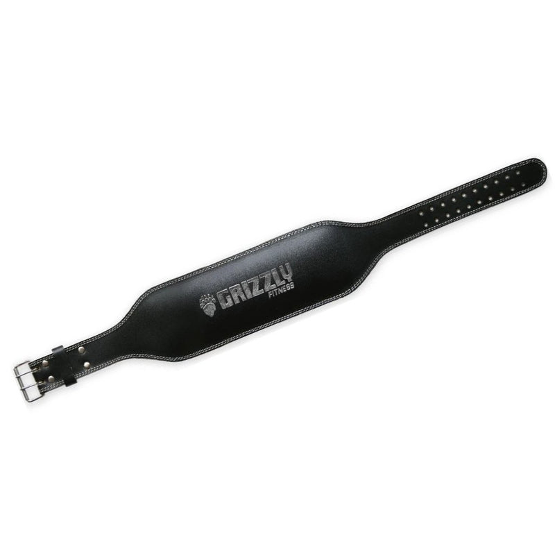 Ceinture d'haltérophilie Grizzly en cuir robuste 15,2 cm 8466-04