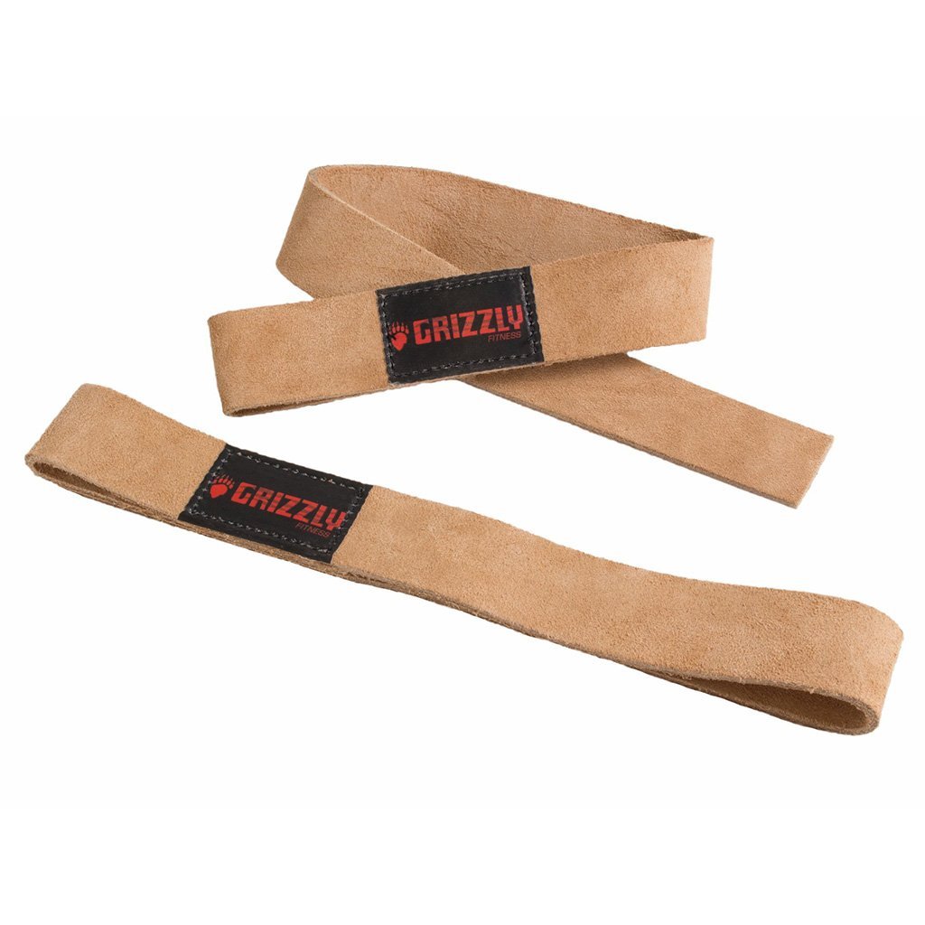 Grizzly LIFTING STRAPS - LEATHER 8640 - SupplementSourceca