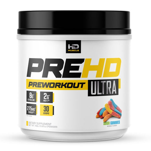 HD Muscle PreHD Ultra 30 Servings Sour Gummies - SupplementSource.ca
