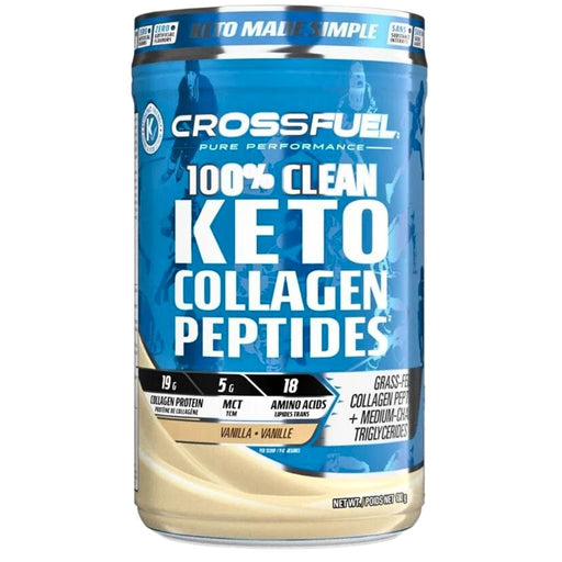 CrossFuel 100% Clean Keto Collagen Peptides, 454g Vanilla SupplementSource.ca