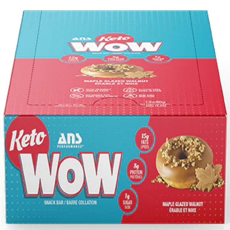 ANS Performance KETO WOW PROTEIN BARS, 12 bars x 40g