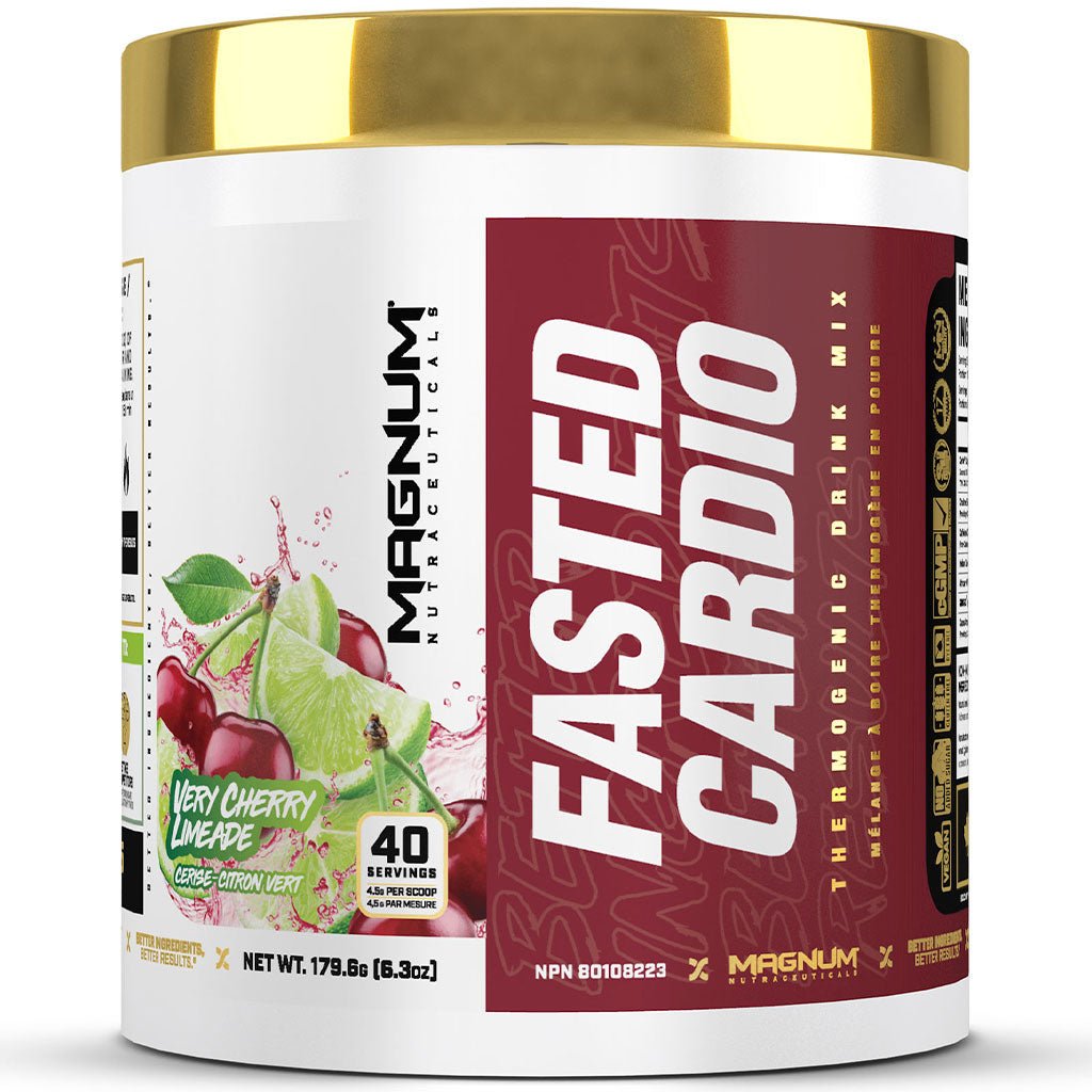 Magnum Nutraceuticals Fasted Cardio 40 Servings Very Cherry Limeade - SupplementSource.ca