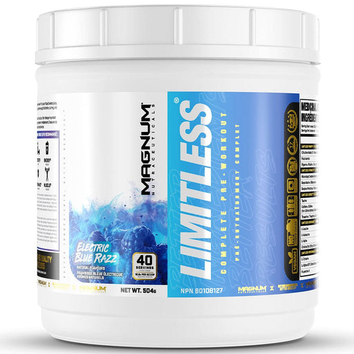 Magnum Nutraceuticals Limitless 40 Servings Electric Blue Razz - SupplementSource.ca
