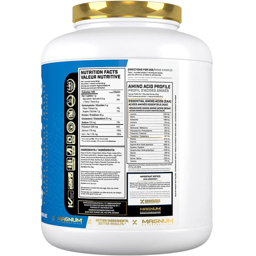 Magnum Quattro 4lb Chocolate Love Side 1 - SupplementSource.ca