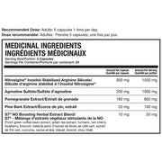 Magnum Nutraceuticals Volume 120 Capsules Nutrition Panel - SupplementSource.ca