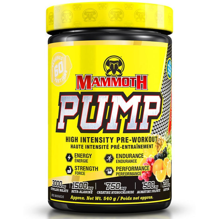 Mammoth PUMP, 60 Servings Fruit Punch - SupplementSource.ca