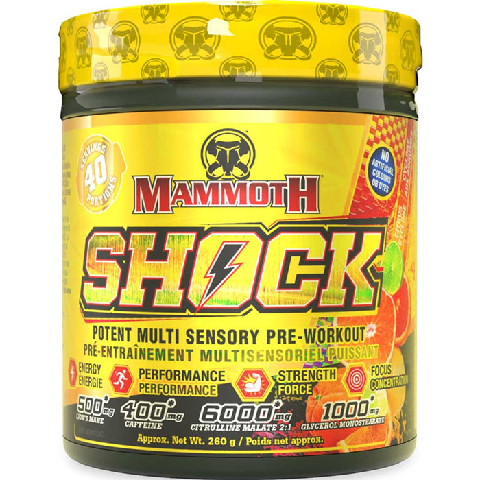 Mammoth Shock 40 Servings Citrus Cyclone - SupplementSource.ca