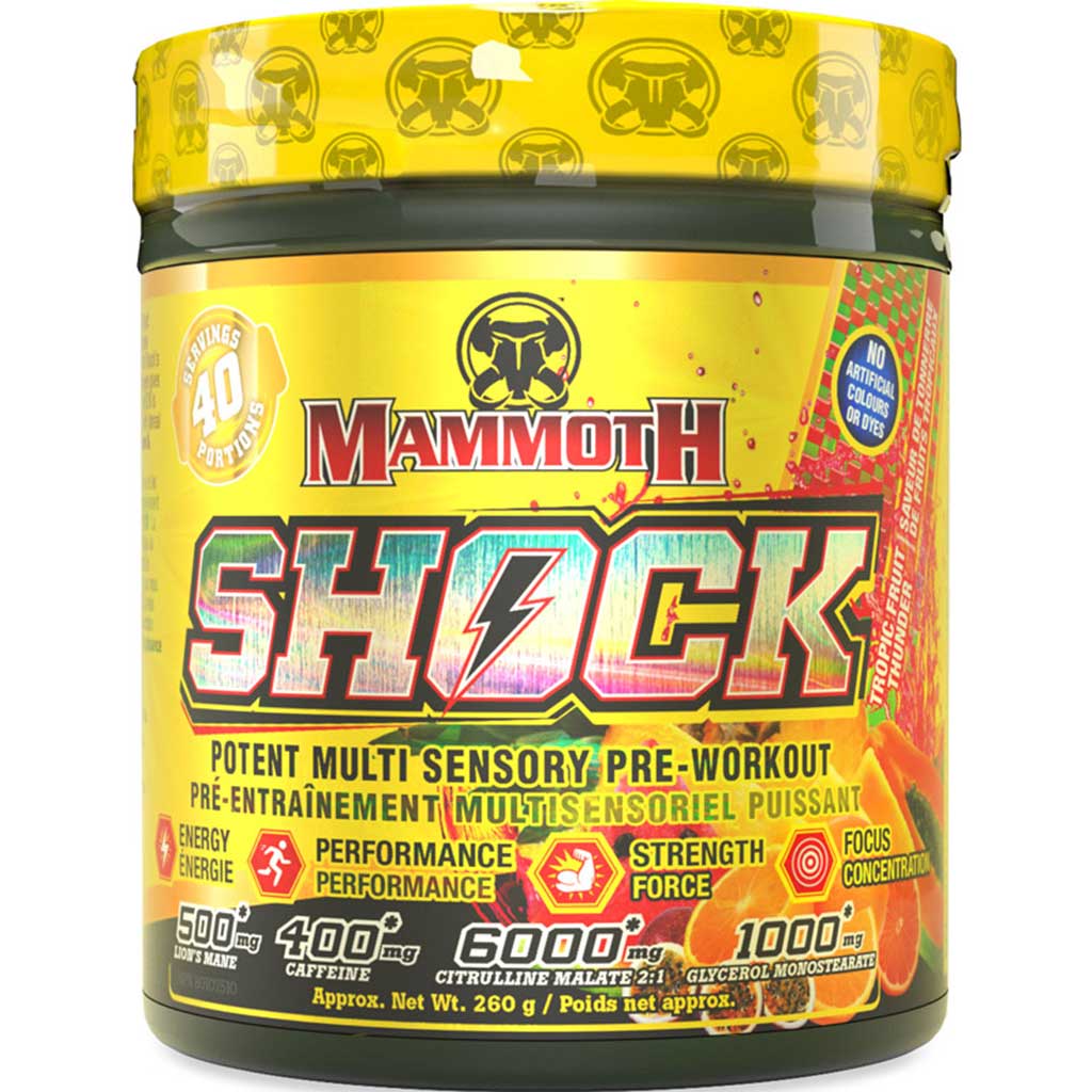 Mammoth Shock 40 Servings Tropic Fruit Thunder - SupplementSource.ca