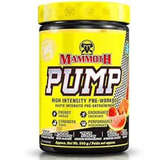 Mammoth PUMP, 60 Servings Watermelon - SupplementSource.ca