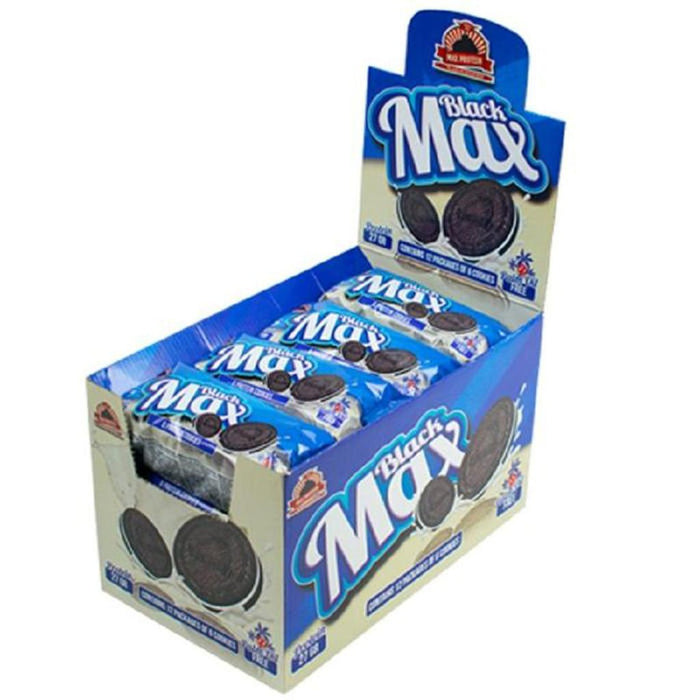 Max Protein BLACK MAX TOTALCHOC (Protein Cookie), 48 Cookies - Box White Chocolate - SupplementSourceca