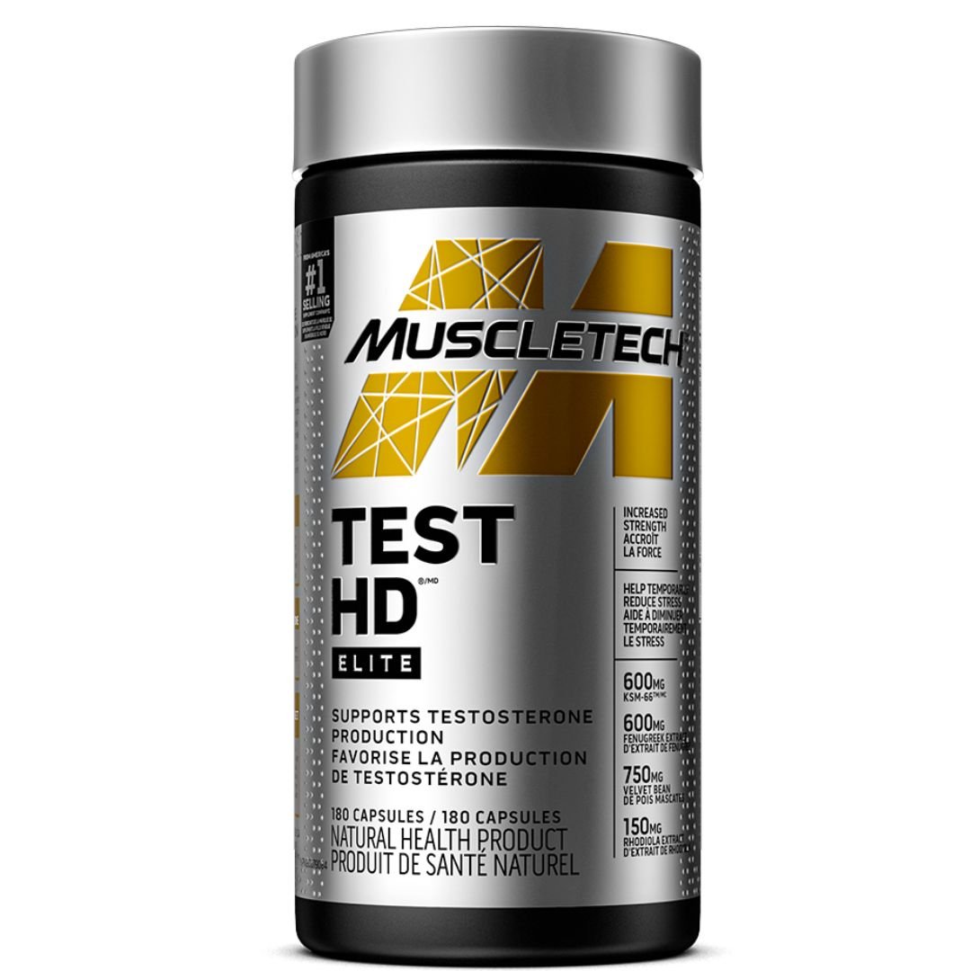Muscletech TEST HD ELITE, 180 Capsules - SupplementSource.ca
