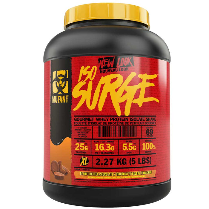 Mutant Iso Surge 5lb Peanut Butter Chocolate - SupplementSource.ca