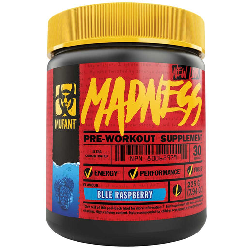 Mutant Madness 30 Servings Blue Raspberry - SupplementSource.ca
