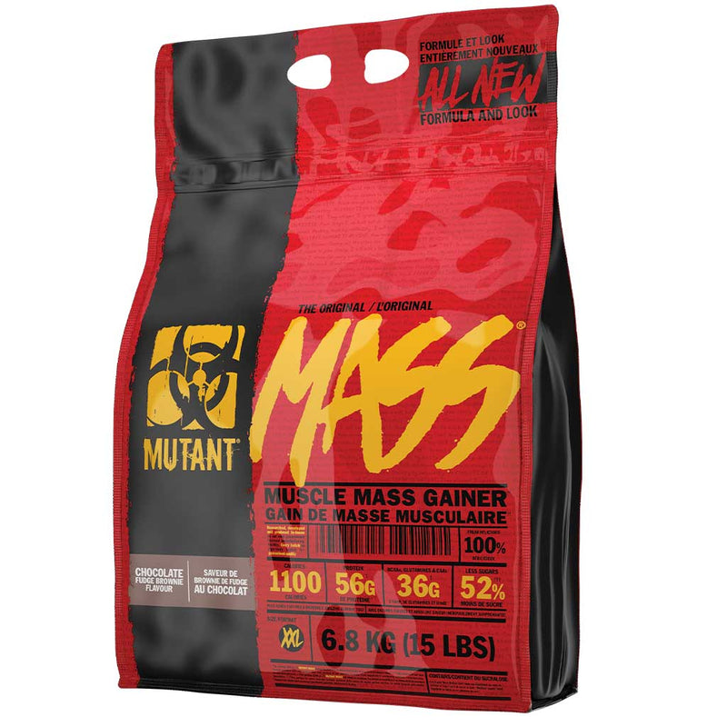 MUTANT MASS, 15lb Chocolate Fudge Brownie  - SupplementSource.ca