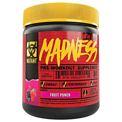 Mutant Madness 30 Servings Fruit Punch - SupplementSource.ca