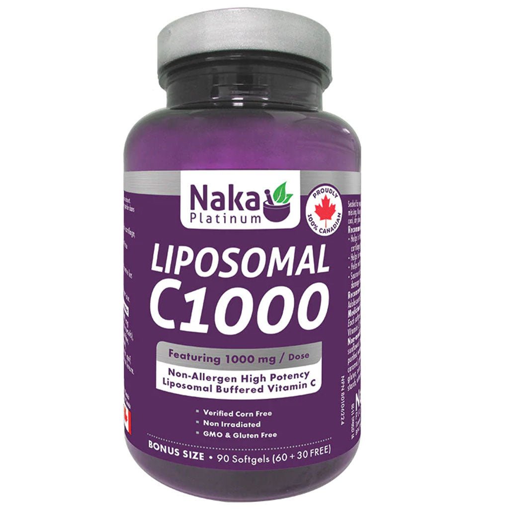 Naka Platinum Liposomal C1000 90 Softgels - SupplementSource.ca
