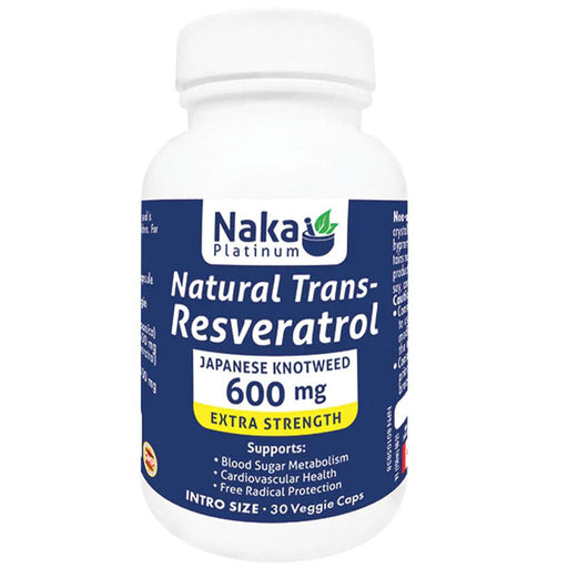 Naka Natural Trans-Resveratrol, 30 VCaps - SupplementSource.ca