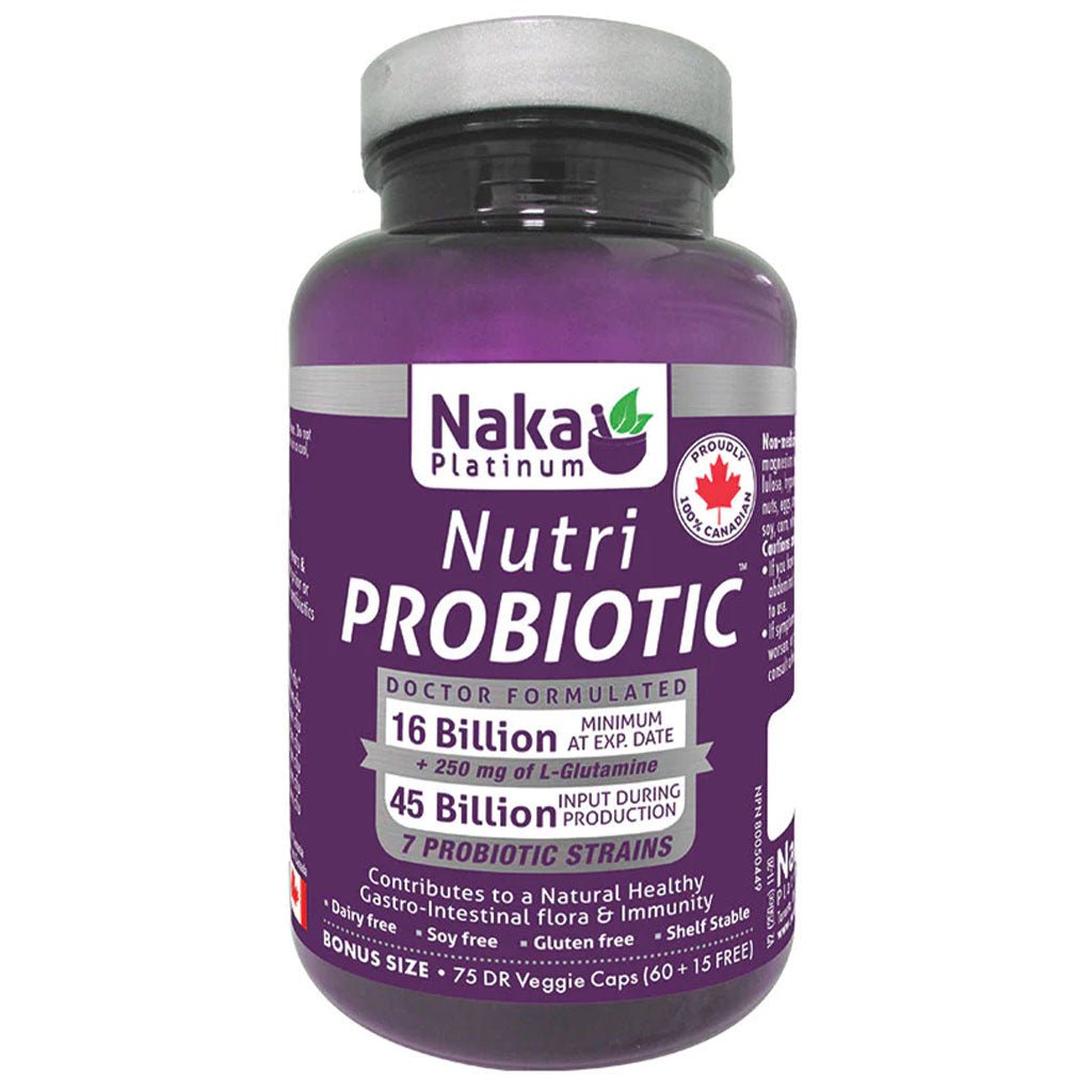 Naka Platinum Nutri Probiotic 75 Vcaps - SupplementSource.ca