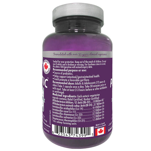 Naka Platinum Nutri Probiotic 75 Vcaps Nutrition Panel  - SupplementSource.ca