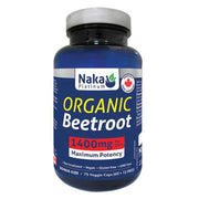 Naka Platinum Organic Beetroot, 75 VCaps - SupplementSource.ca
