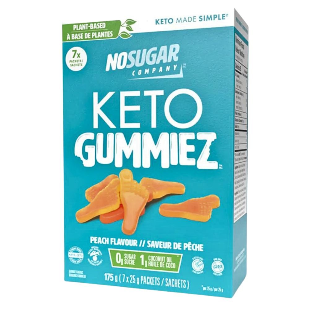 No Sugar Company Keto Gummiez, 175g Peach SupplementSource.ca